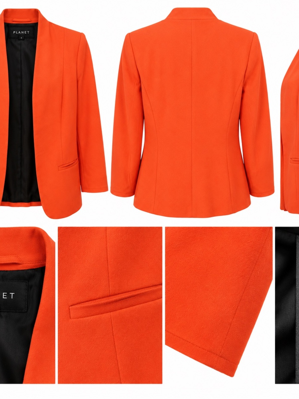 Planet Orange Tailored Slim Blazer Y2K